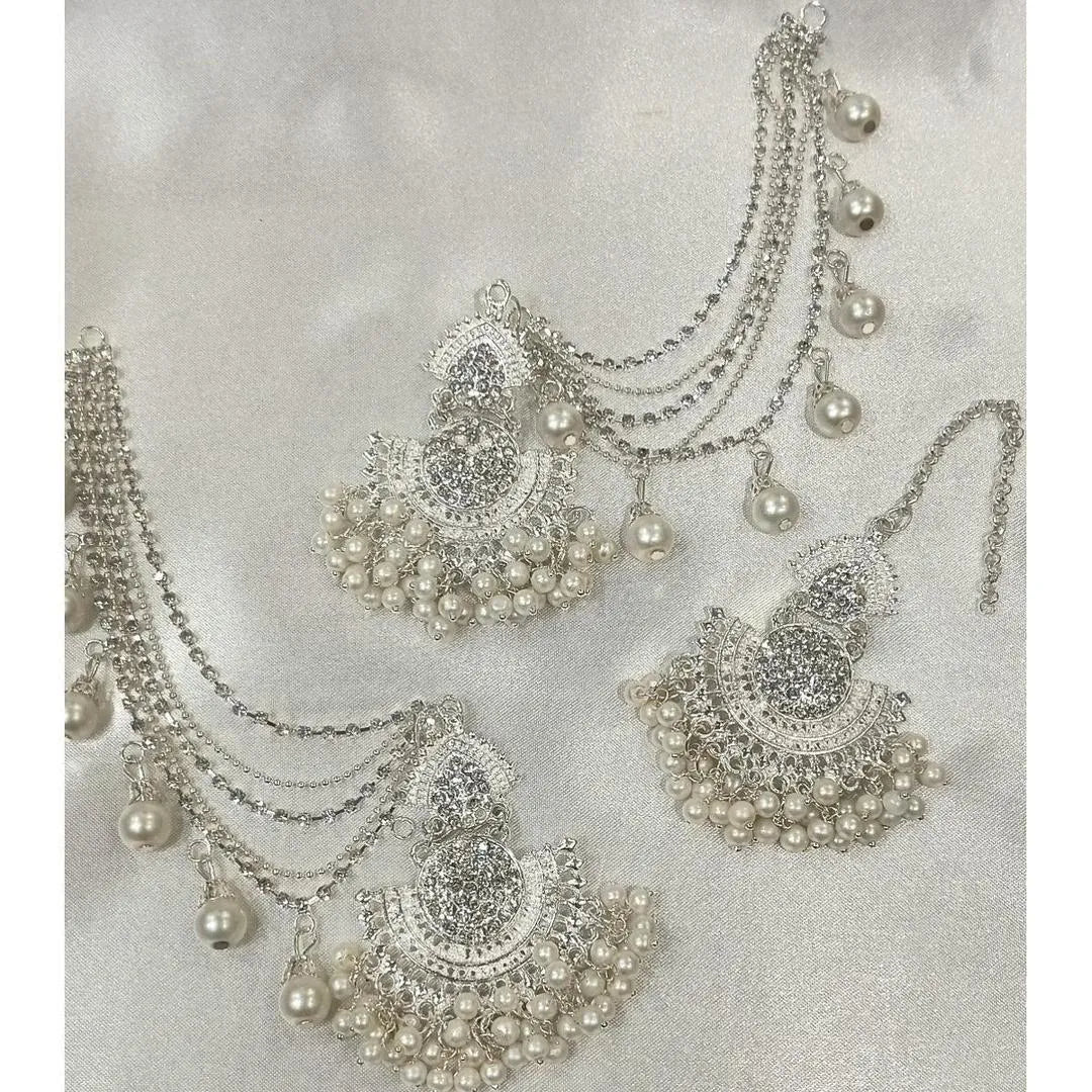 Stylish 1 Pc Black and Multicolor Earrings with Elegant Metal Finish