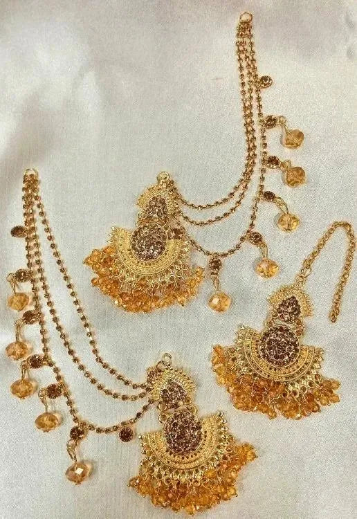 Stylish 1 Pc Black and Multicolor Earrings with Elegant Metal Finish