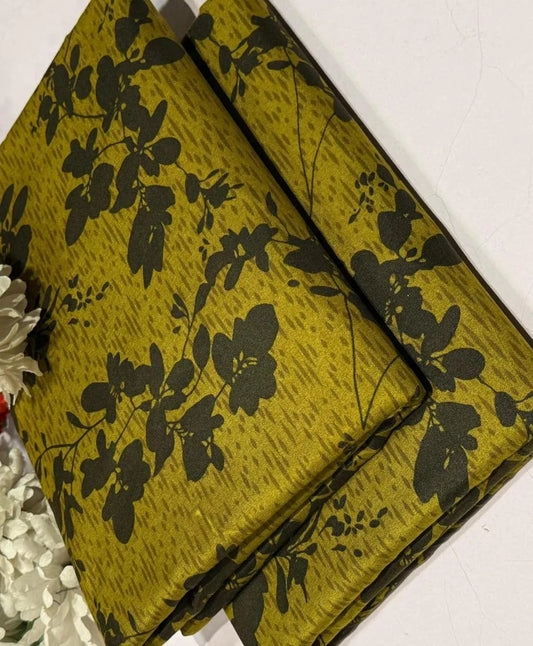 2 Pcs Women's Unstitched Printed Suit