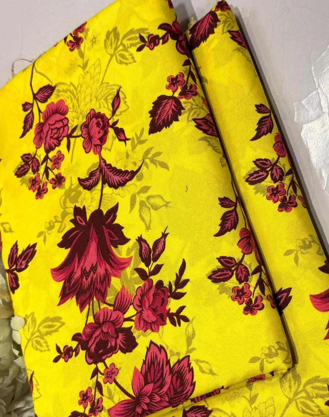 2 Pcs Women's Unstitched Printed Suit